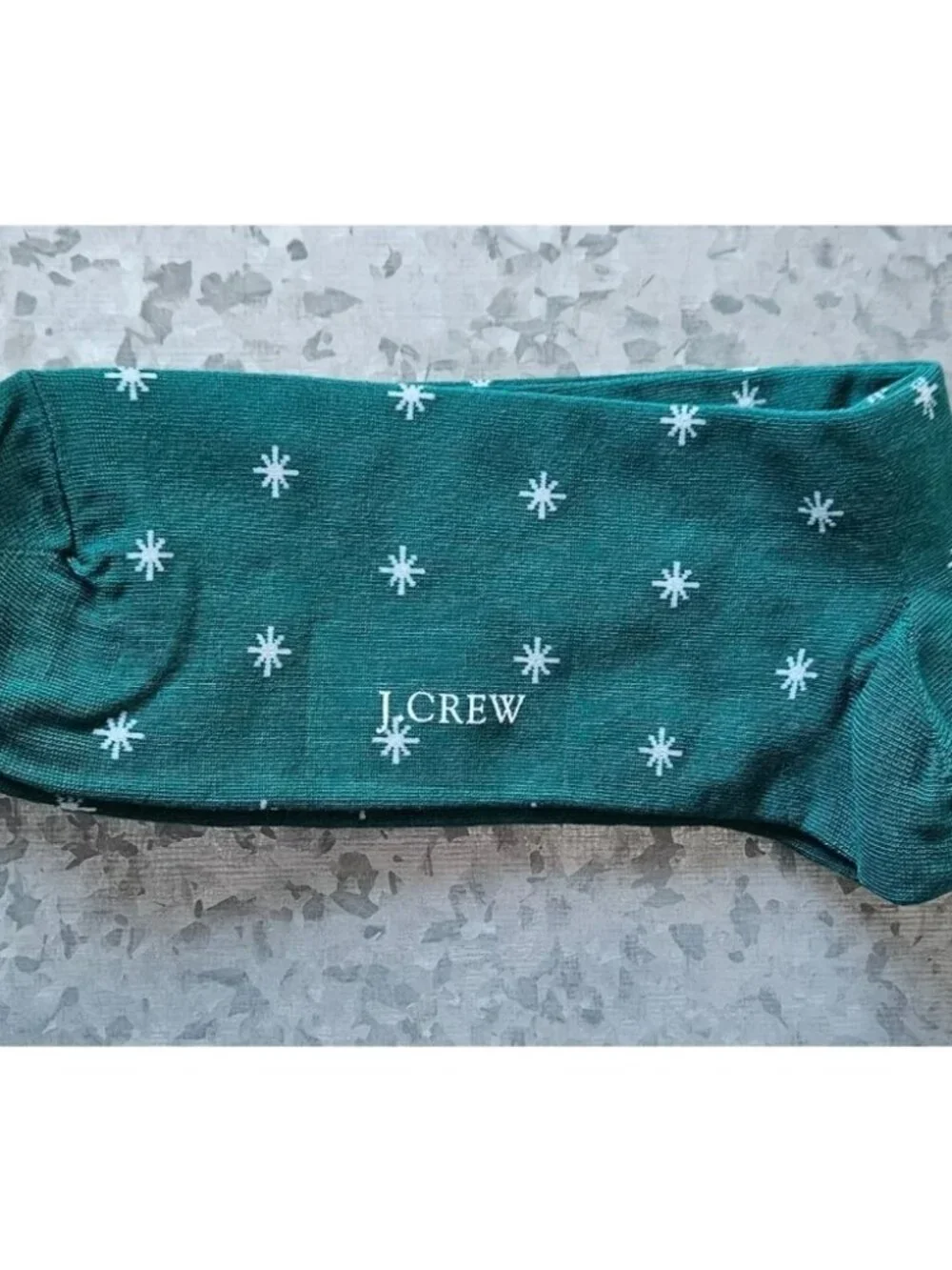Men's J. Crew North Star Cotton Blend Socks Emerald Cypress Green One Size NWT